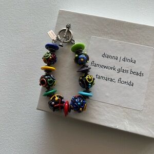 DIANNA J DINKA BLACK BEAD BRACELET